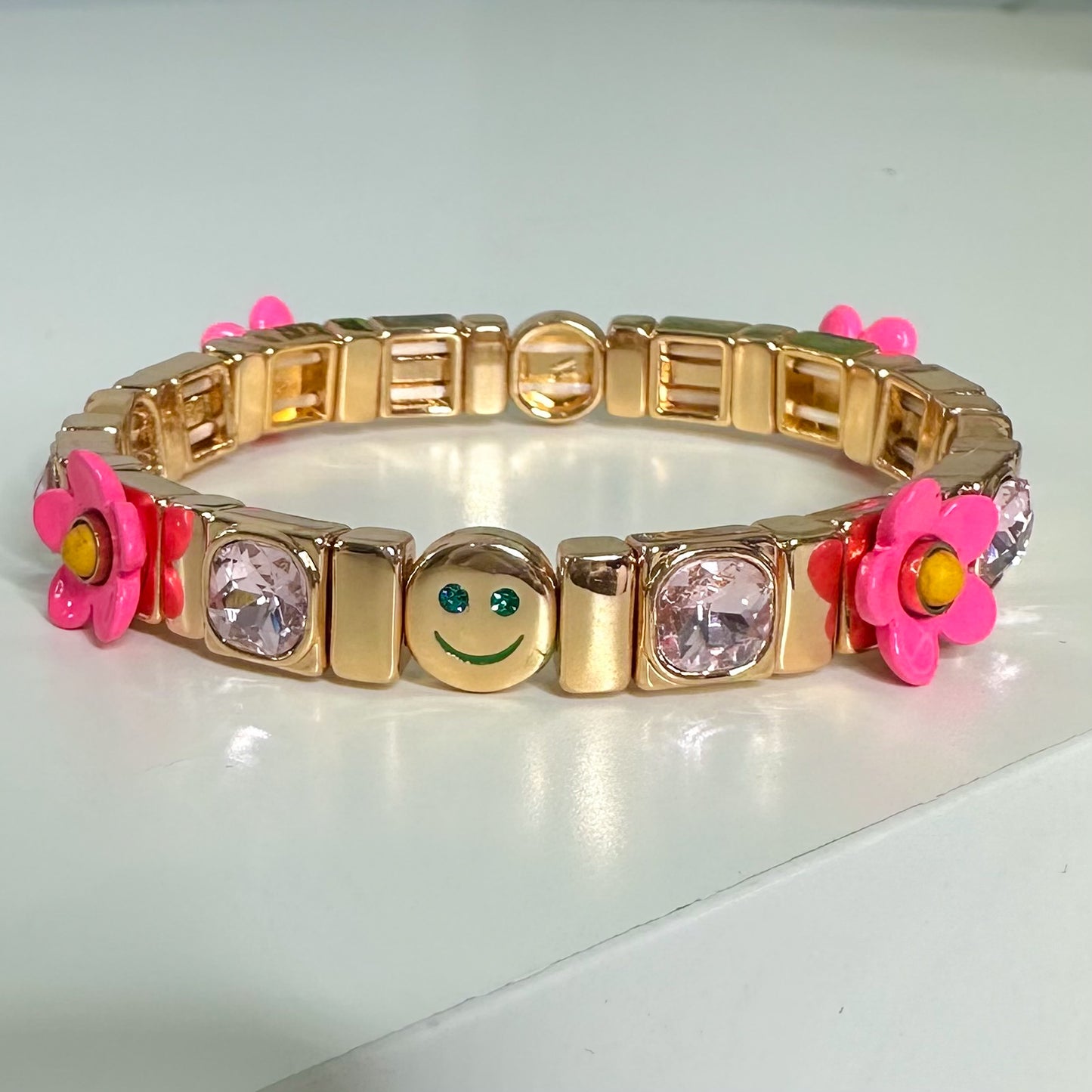 Pink Bloom Smiley