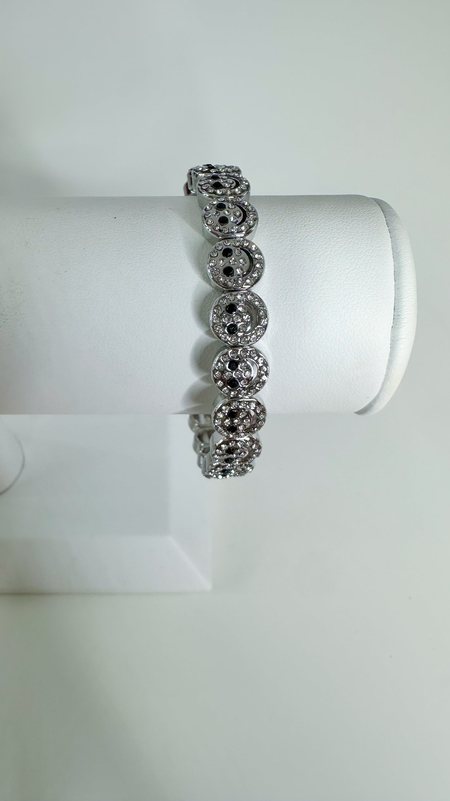 Silver Crystal Smiley