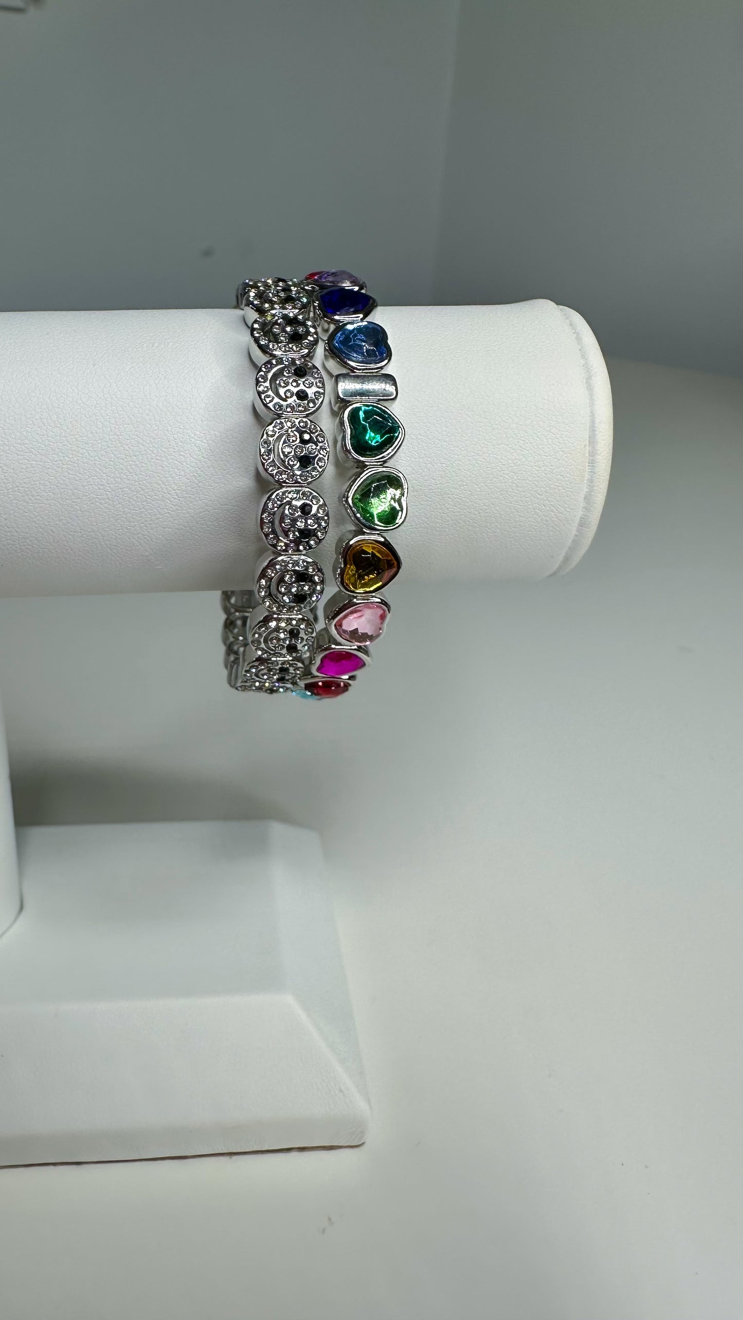 Silver Gems Smiley Set