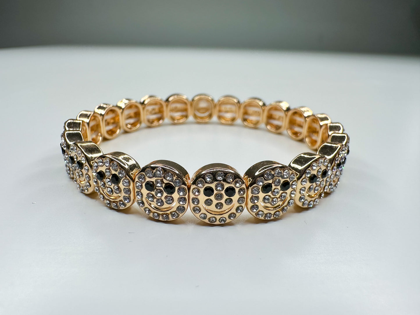 Gold Crystal Smiley