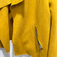 Mustard Yellow Faux Suede Moto Jacket Women's Size L