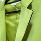 Bright Green Spring Blazer with Black Piping Women's Size 18