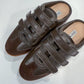 Chocolate Brown Steve Madden Sneaker Mules Velcro Strap Women's Size 9.5