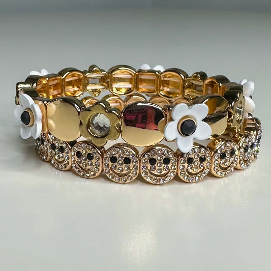 Le'Blanc Crystal Smiley Set