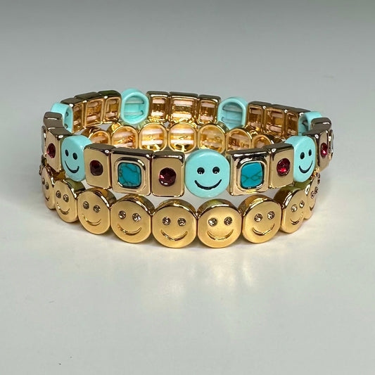 Turquoise Gems Smiley Set