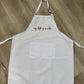 Magical Apron - White/Pink/BlackEmbroidery