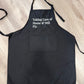 Magical Apron - Black / White Embroidery